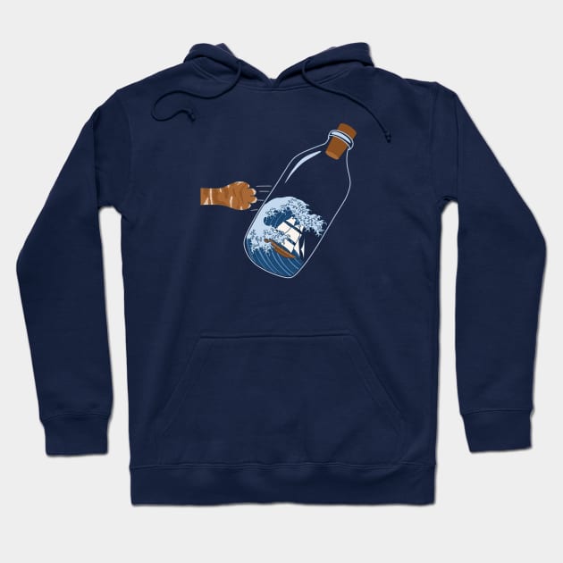 Wave Bottle Hoodie by PNFDesigns